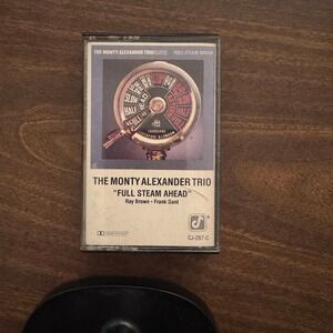 Monty Alexander Trio Full Steam Ahead Cassette Tape Ray Brown Frank Gant 1985
